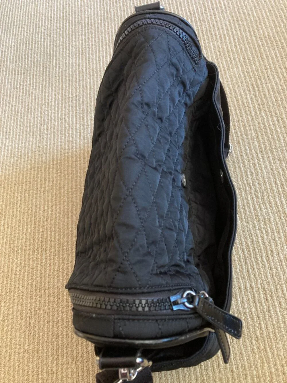 Rebecca Minkoff Jude Quilted Nylon Baby Diaper Bag $295 Black - #2221